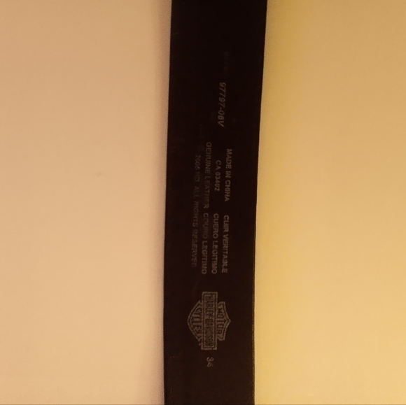 Hartley-Davidson Vintage Genuine Leather Belt - Picture 5 of 5
